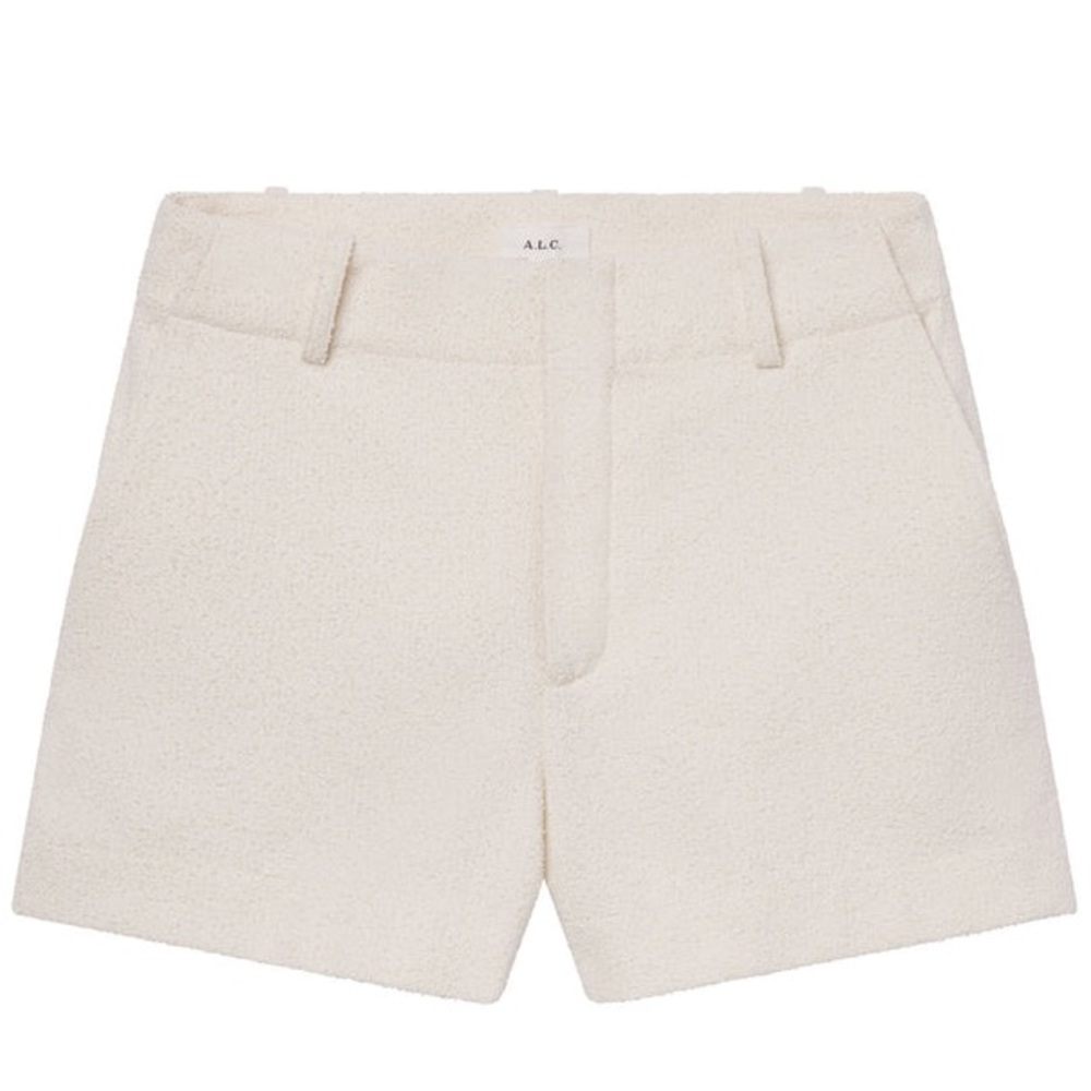 A.L.C CADE BOUCLE SHORT - SOFT WHITE SIZE 4 (PREOWNED)